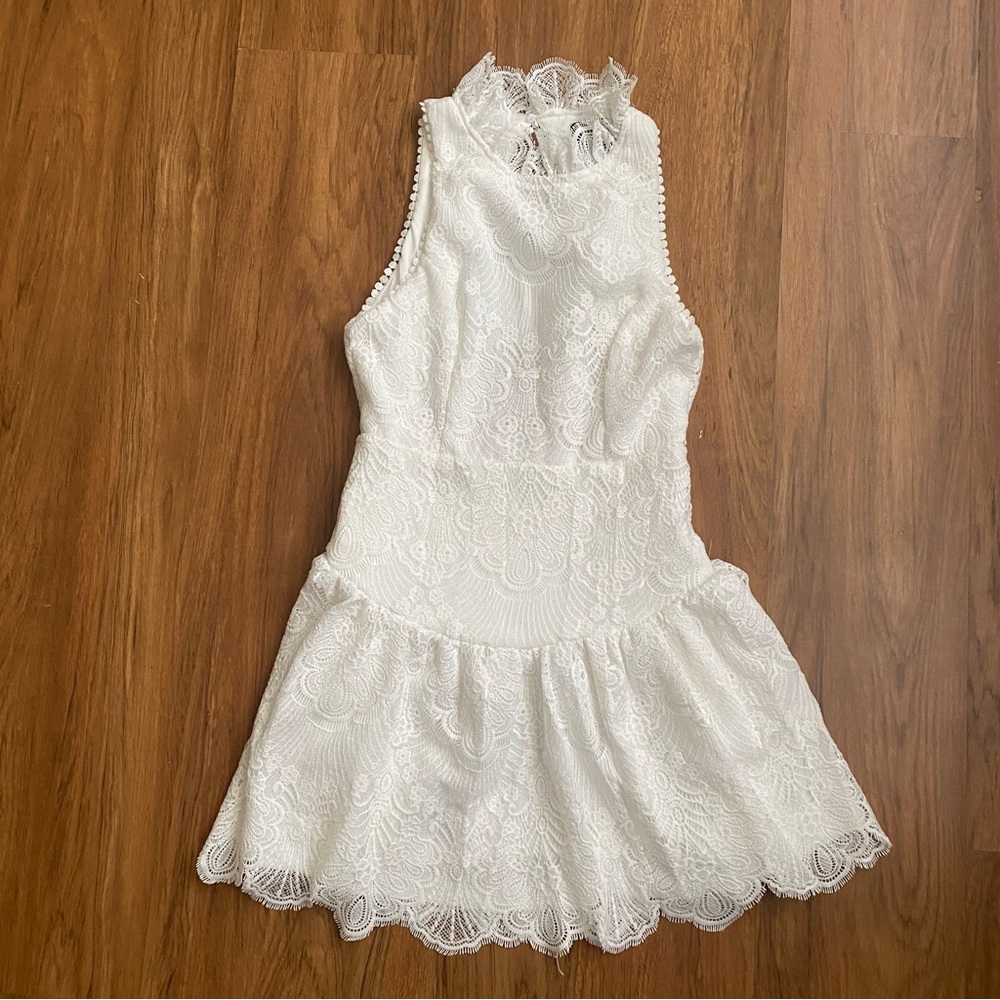 Do+Be White Lace Dress
